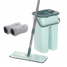 Bakeey Hand  Free Wringing Floor Cleaning Mop Wet Dry Usage Magic Automatic Spin Self Cleaning Lazy Mop Bucket