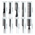 11PCS Salon Hair Styling Hairdressing Tool Barbers Brush Combs w  Apron Cloth