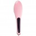 Imitation Version Handheld Innovative Hair Straightener Comb with LCD Temperature Display  Pink