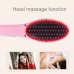 Imitation Version Handheld Innovative Hair Straightener Comb with LCD Temperature Display  Pink