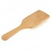 Natural Wooden Massage Hair Comb with Rubber Base   Wooden Brush  Large  Black