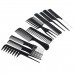 11Pc Hair Styling Comb Set Professional Black Hairdressing Brush Apron Barbers