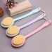 2 PCS Back Massage Bath Brush Nylon Brush Head Long Handle Bath Rubbing Brush  Purple