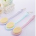 2 PCS Back Massage Bath Brush Nylon Brush Head Long Handle Bath Rubbing Brush  Blue