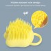 2 PCS Household Massage Shampoo Multifunctional Silicone Cat Claw Bath Brush  Yellow