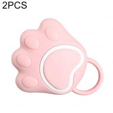 2 PCS Household Massage Shampoo Multifunctional Silicone Cat Claw Bath Brush  Pink