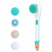 Electric Bath Massage Brush 4 In 1 Multi  Function Long  Handled Scrubbing Device  Blue