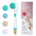 Electric Bath Massage Brush 4 In 1 Multi  Function Long  Handled Scrubbing Device  Blue