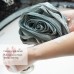 4 PCS Rose  shaped Bath Wipe Adult Bath Ball Rub Towel  Grey