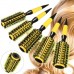 Pro Round Brush Curly Hair Roller Brush Nylon Bristle Hairbrush Comb Salon Tools