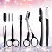 6Pcs Manual Eyebrow Trimming Tool Set Black