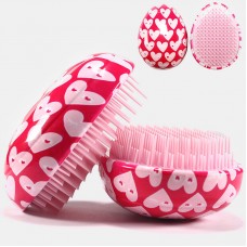 ABS Hair Brush Comb Pink Egg Round Shape Soft Styling Tools Heart Anti  Static Hair Brushes Detangling Comb Salon Hair Care Comb