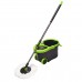 360 Rotating Spin Floor Mop Bucket Set 2 Microfiber Head Cleaning System Tool